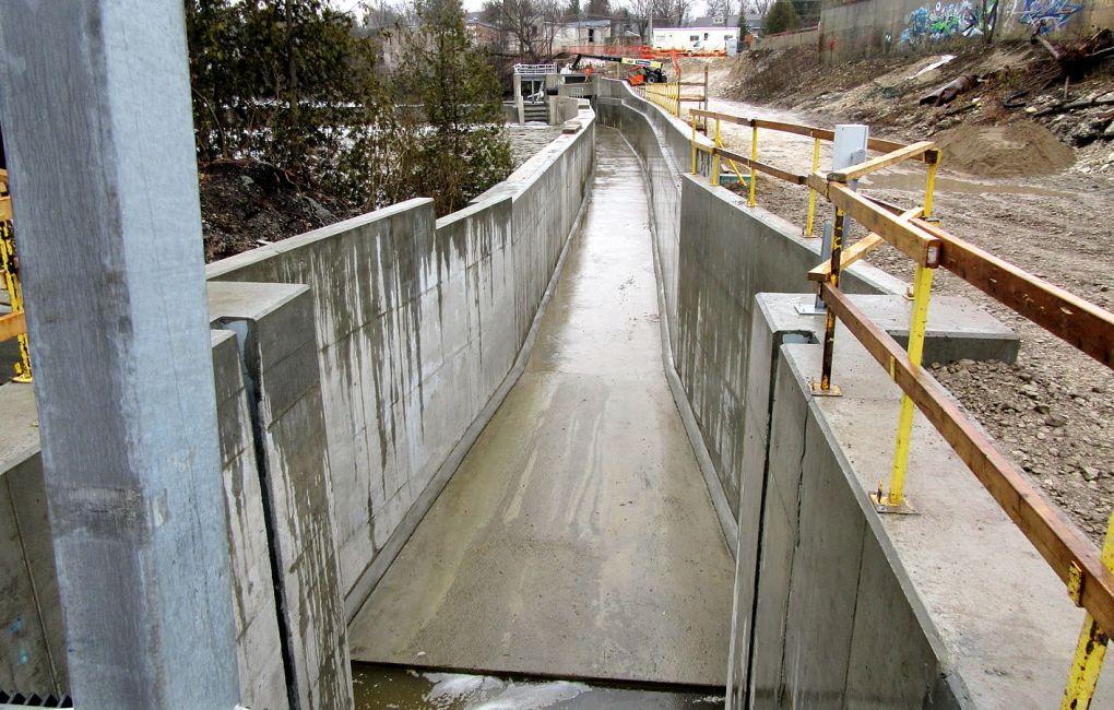 Elora power station channel